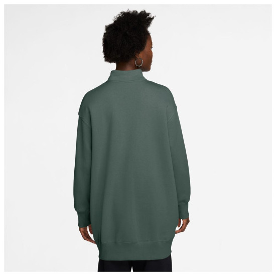 Nike Γυναικείο φούτερ Sportswear Phoenix Fleece Oversized 1/4 Zip Logo Top